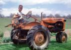 Allis Chalmers Tractor, teen boy, 1950s, VCFV01P01_12