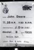 John Deere Model B, 1935