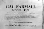 1934 Farmall Model F-20, International Harverster