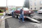 Dodge, car, Uhaul, trailer, Rohnert Park, California