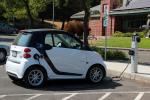 Electric Vehicle Charging Station, Parked Smart Car Electric