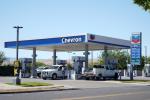 Chevron Gas Station, Pumps, Price Signage, VCPD01_189