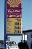 Shell Gas Station Price Sign