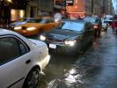 Taxi Cab, Cars, Rain, slippery, rainy, cars, 2000's, VCRD01_084