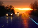 sunset, rain, inclement weather, bad, wet, slippery, Rainy, Bad Driving Conditions, Dangerous, Precipitation, Exterior, Outdoors, Outside