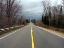 Vanishing Point, road, roadway, trees, east of Munising, Michigan, VCRD01_105