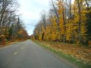 Road, Roadway, Fall Colors, Autumn, Deciduous Trees, Woodland, Whitefish Bay, Michigan, VCRD01_112