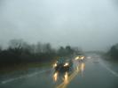 Hard Rain, Downpour, cars, automobiles, 2000's, north of Syracuse, New York, VCRD01_141