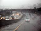 US 101 on a rainy day, Marin County, cars, 2000's
