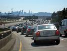 Volvo Car, Interstate Highway I-80, Bay Bridge Toll Plaza, traffic jam, tollbooth, congestion