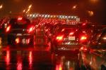 Bay Bridge Toll Plaza on a rainy night, traffic jam, congestion, Car, 2010's, VCRD02_097