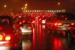 Bay Bridge Toll Plaza on a rainy night, traffic jam, congestion, Car, 2010's, VCRD02_099