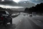 Highway 101, Rainy, Rain, Marin County, California, Level-B Traffic, VCRD03_077