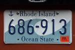 Rhode Island License Plate, anchor, VCRD03_148