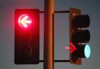 Traffic Signal Light, red arrow, direction, Stop Light