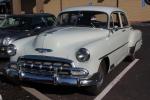 Chevrolet Deluxe coupe, Car, parked, automobile, Bel Air, chrome, grill, four door, San Anselmo, Marin County