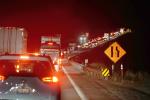 Merging Traffic, Interstate Highway I-80, Sierra-Nevada Mountains, California, VCRD05_033