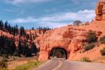 Red Arch Road Tunnel, near Bryce Canyon NP, Natural Bridge, Panguitch, 1953, 1950s, VCRV01P03_07.0898