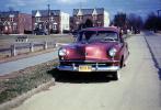 Ford, Car, Automobile, Sedan, Vehicle, Highway, 1951, 1950s