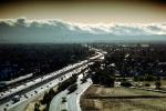 Highway 101, Sunnyvale, looking north, Level-C traffic, Silicon Valley, VCRV02P08_01.0899