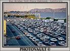 Cars, Rush Hour, Toll Plaza, Bay Bridge, VCRV05P03_12B