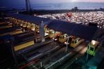 Cars, Rush Hour, Tollbooths, Early Morning, Night, Nighttime, VCRV05P04_12
