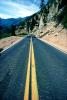 Highway, Divider, Blacktop, Sonora Pass, Sierra-Nevada Mountains