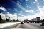 Highway, Roadway, Road, Ralphs Truck, Semi. Porsche, Clouds, freeway