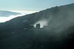 car, automobile, Vehicle, Dust, dusty, near the top of Mauna Kea