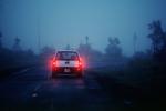Tailights blazing, dusk, Vehicle, Car, Automobile, Sedan, Saddle Road Highway 220