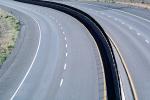 Curve, Freeway, Lanes, Dashed Lines, Interstate Highway I-15, VCRV07P02_09