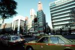 car, Vehicle, buildings, highrise, Ginza District, Tokyo, VCRV07P05_12