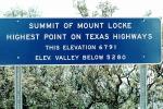 summit of Mount Locke, highest point on Texas Highways, Road, Roadway, Highway 118, VCRV08P13_16