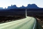 Road, Roadway, Highway 163, Monument Valley, Arizona, geologic feature, butte, VCRV10P03_06