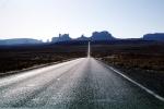Road, Roadway, Highway 163, Monument Valley, Arizona, geologic feature, butte, VCRV10P03_09