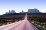 Road, Roadway, Highway 163, Monument Valley, Arizona, geologic feature, butte, VCRV10P03_10