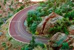 Curve, Red Road, Roadway, Highway-9, Utah