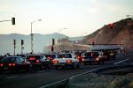 Crowded Road, near the Cliff House, Great Highway, cars, traffic, Ocean-Beach, VCRV10P08_19