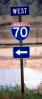 Interstate Highway I-70, Panorama, arrow, direction, directional, VCRV10P11_12