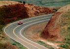 Car Driving on a Lonsome Highway near Vermilion Cliffs Arizona, Road, Roadway, Highway