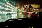 City Street, cars, parking structure, rain, VCRV11P07_19