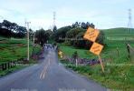 One Lane Road Ahead, Road, Roadway, Highway, Sonoma Mountain Road, California, VCRV13P07_03.0567