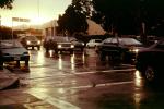cars, traffic, rainy, wet road, street, crosswalk, VCRV14P07_02