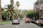 Dolores Street, heading north, cars, automobiles, vehicles