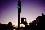 Traffic Signal Light, crosswalk signal, Twilight, Dusk, Dawn, VCRV16P14_18