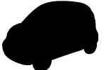 electric car silhouette, logo, automobile, shape, VCRV16P15_11M