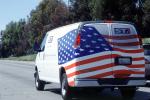 patriotic van, US Highway 101, San Jose, VCRV17P10_02