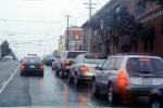 rain, car, sedan, automobile, vehicle, street