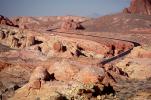 Valley of Fire, east of Las Vegas Nevada, Road, Roadway, S-Curve Highway