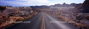 Valley of Fire, east of Las Vegas Nevada, Road, Roadway, Highway, Panorama, VCRV18P11_15